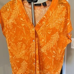 Tahari Linen Knit Top